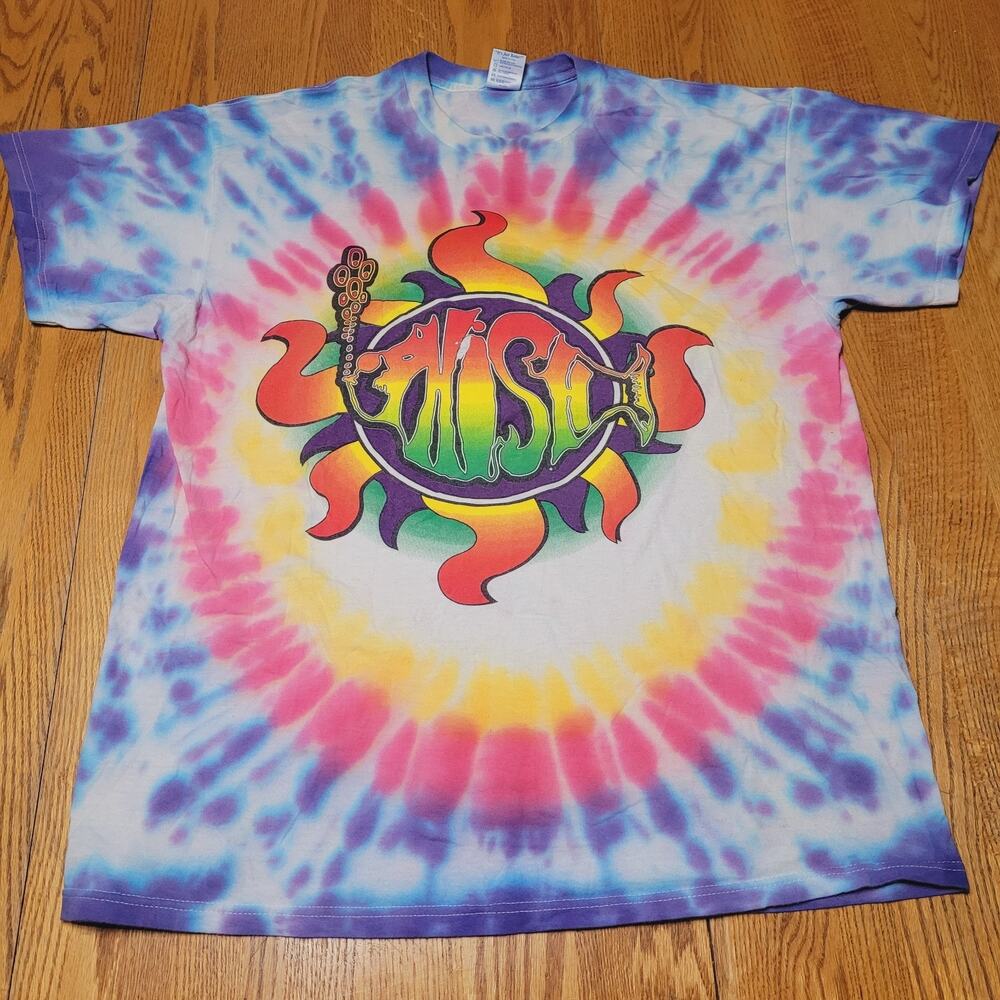 Original Vintage 1998 PHISH Summer Tour Tie-Dye T-SHIRT Tee XL Phish Rare Delta - Picture 1 of 16